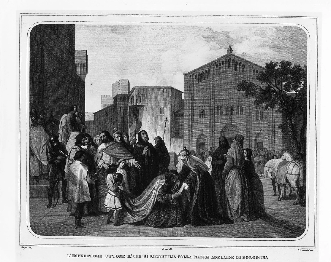 L'imperatore Ottone II si riconcilia con la madre Adelaide di Borgogna